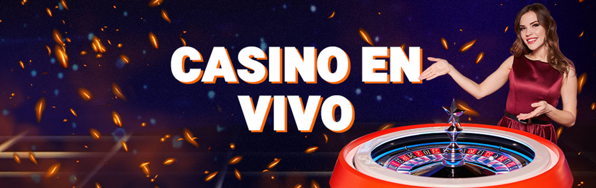 live casino banner