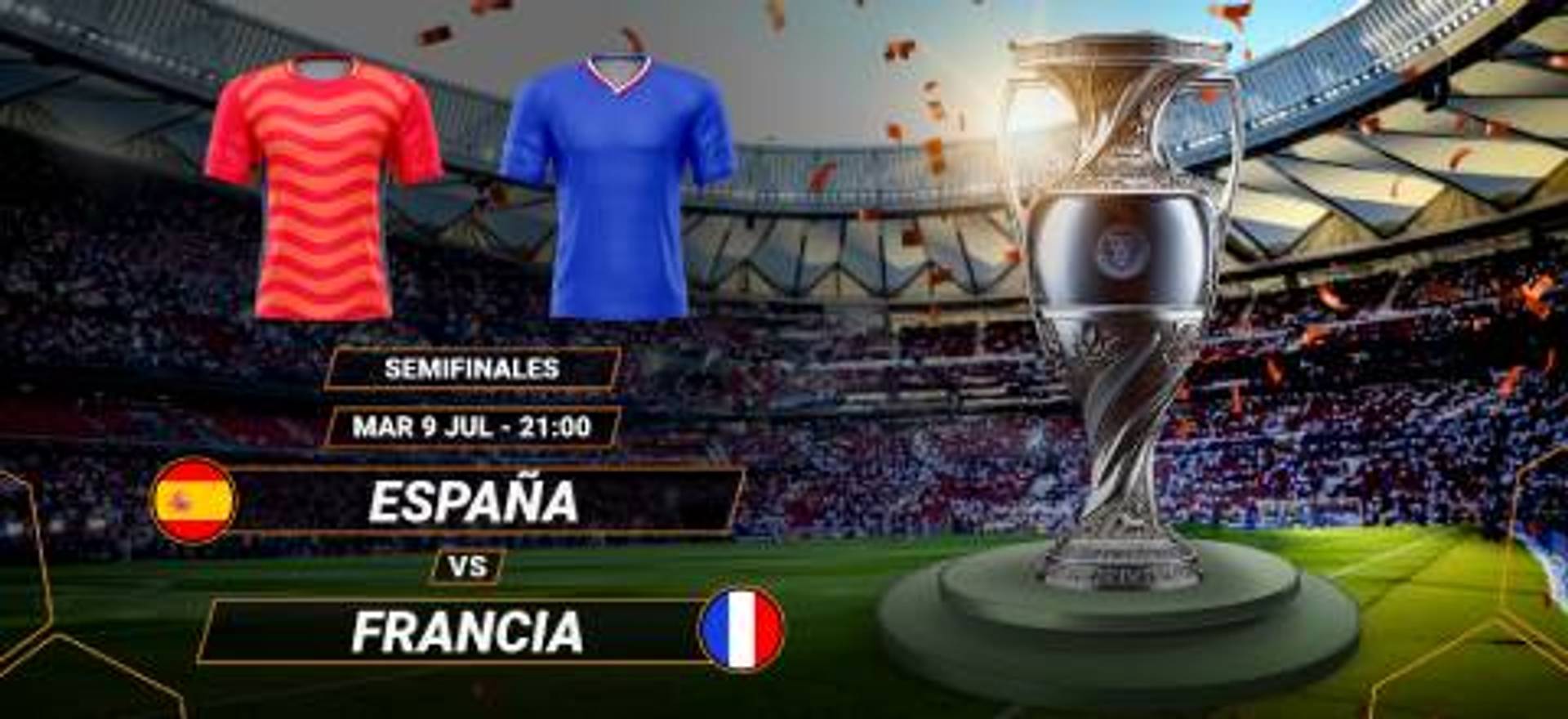 00, con trofeo y camisetas de los equipos.