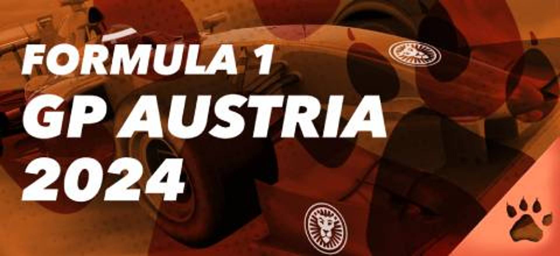 Fórmula 1 GP Austria 2024, coche de carreras con logotipos de marca.