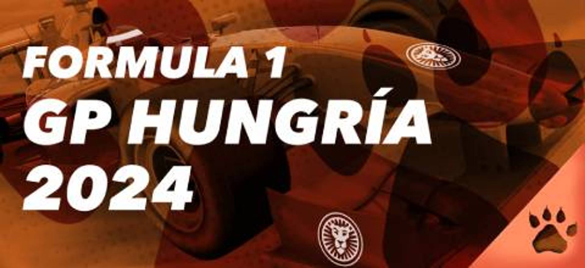 Fórmula 1 GP Hungría 2024 sobre un coche de carreras con el logo de la marca.