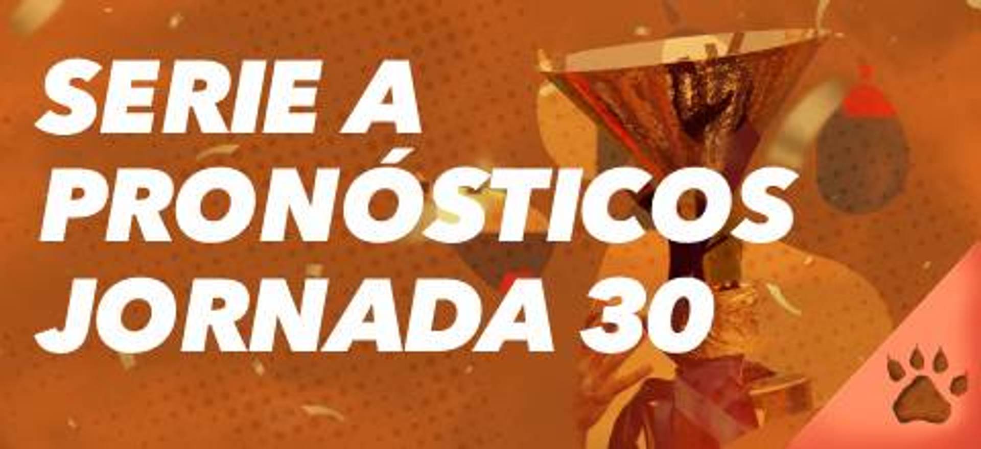 LeoPronóstico para la jornada 30, con un trofeo.